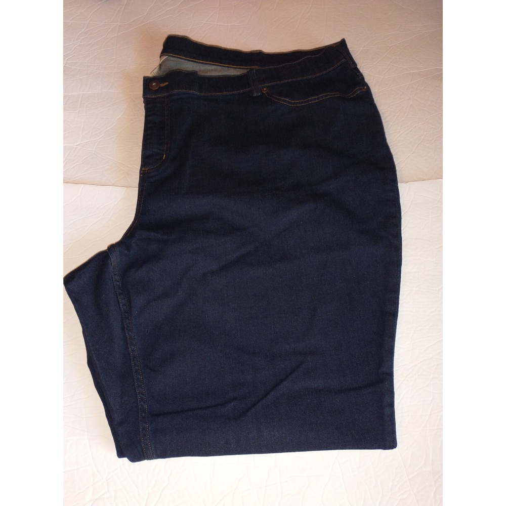 Duluth Trading Women's Size 30W Straight Jeans Blue Cotton Blend 52x29